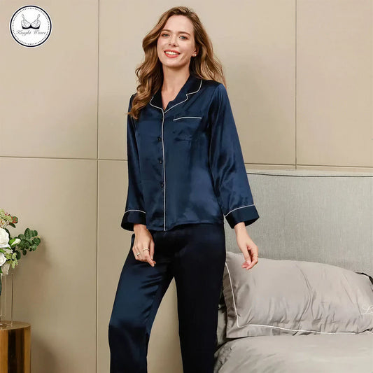 Women's Premium 2 Pcs Satin Pajama Set