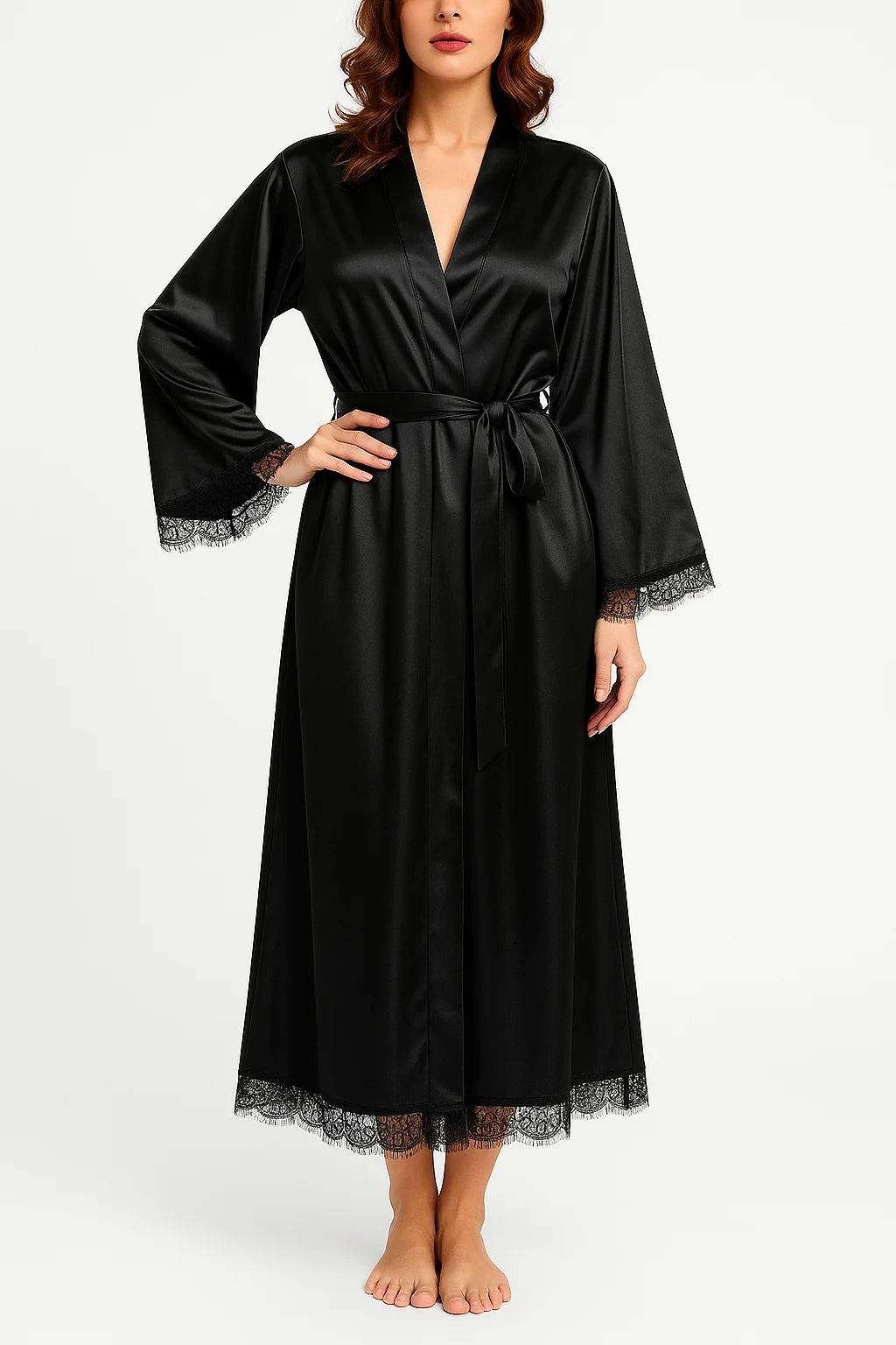 Silk Lace Gown & Panty Set