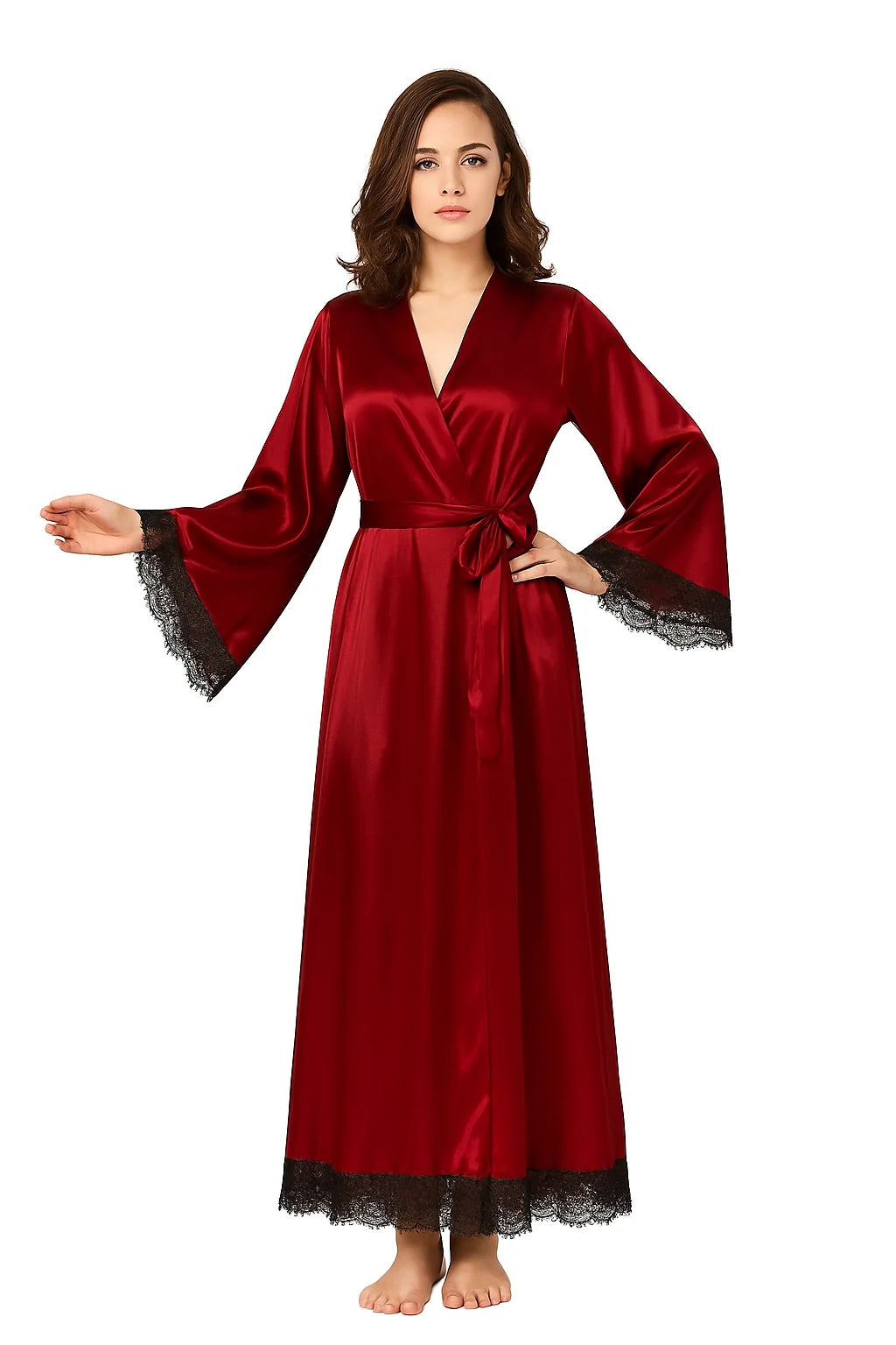 Silk Lace Gown & Panty Set
