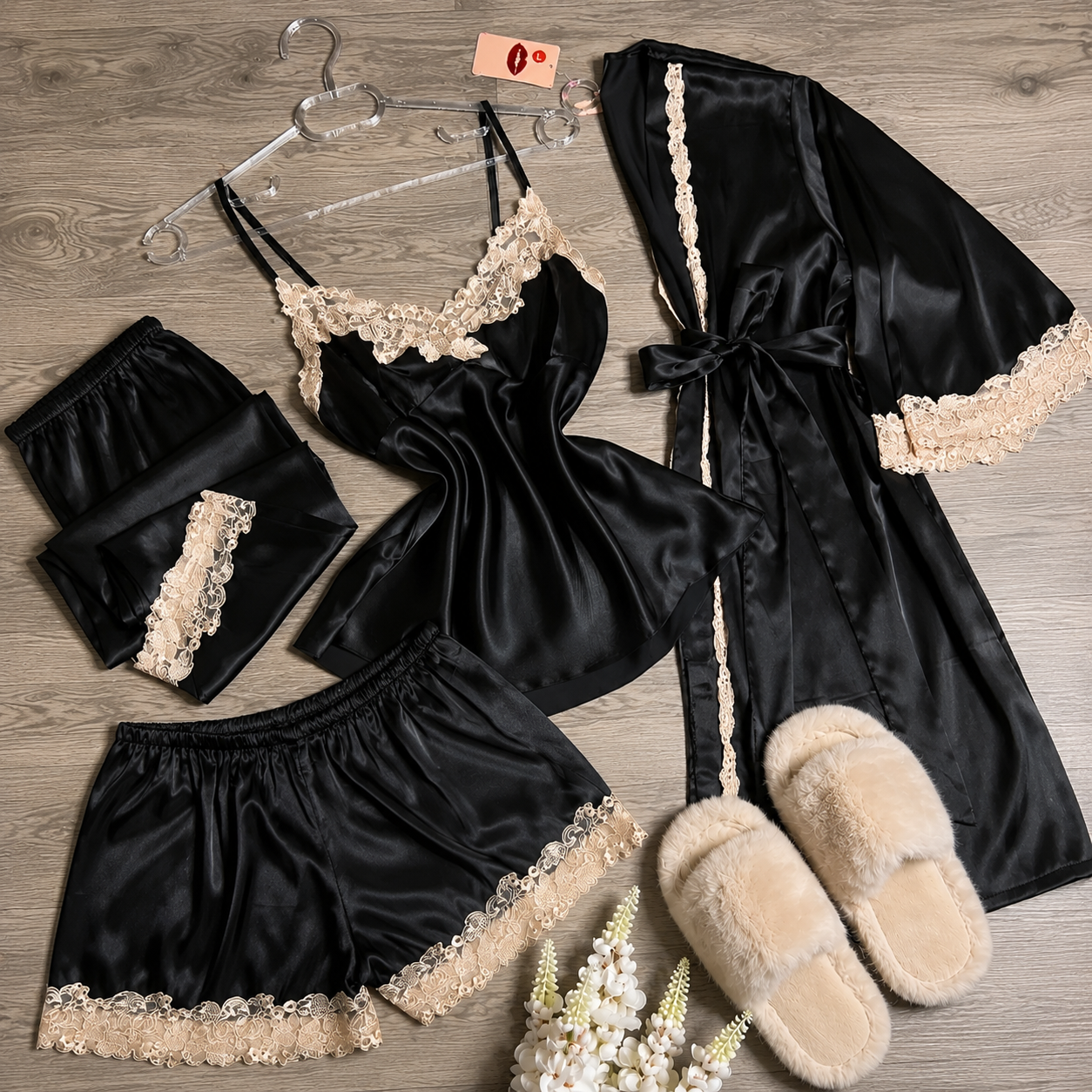 KR Luxury 4 PCS BRIDAL NIGHTY SET