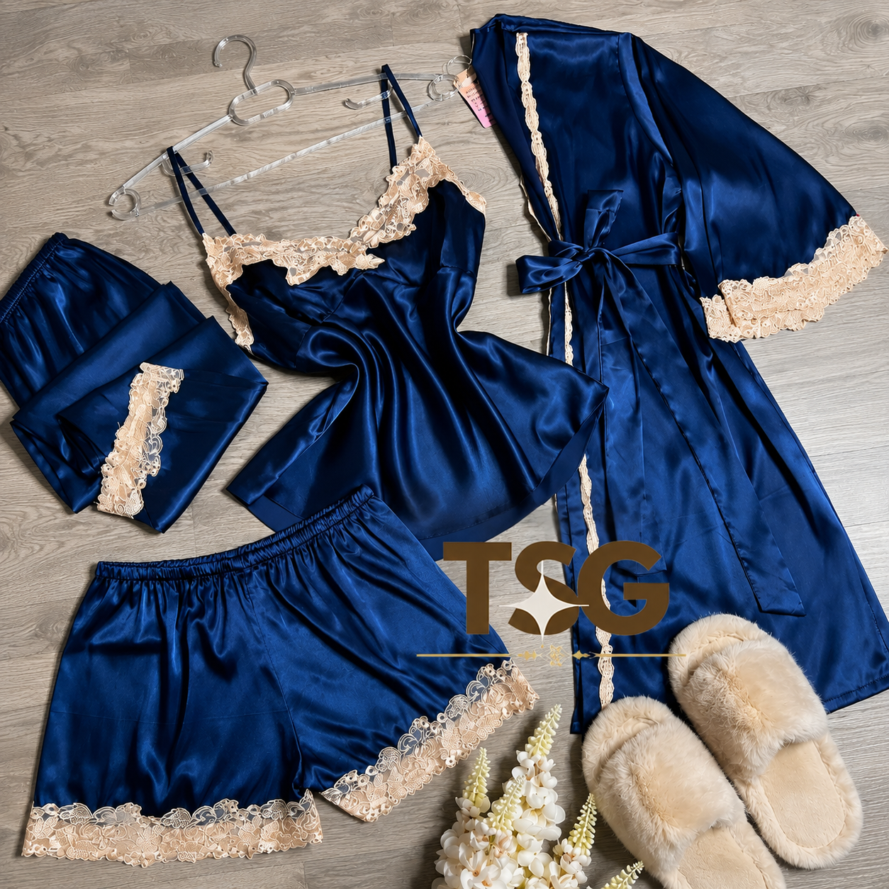 KR Luxury 4 PCS BRIDAL NIGHTY SET
