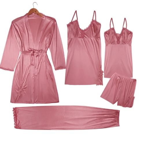 Luxury Imported Satin Jersey Silk Nighty Bridal Set