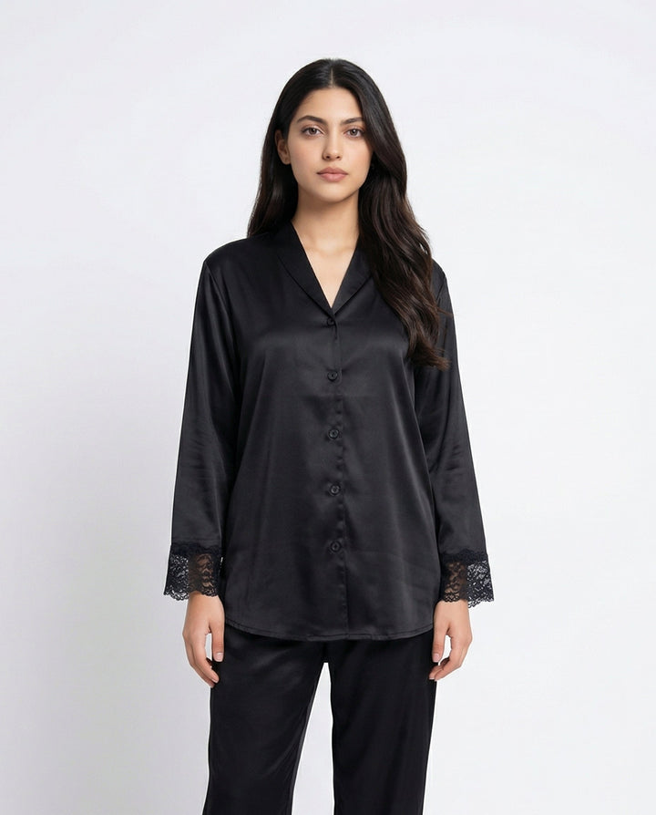 Gown Set - Silky Charm - Black