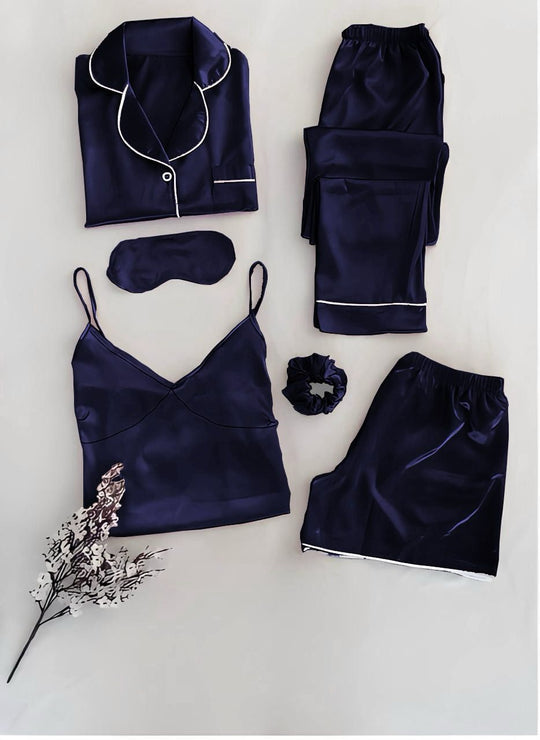 5 IN 1 SILK NIGHT SUIT SET